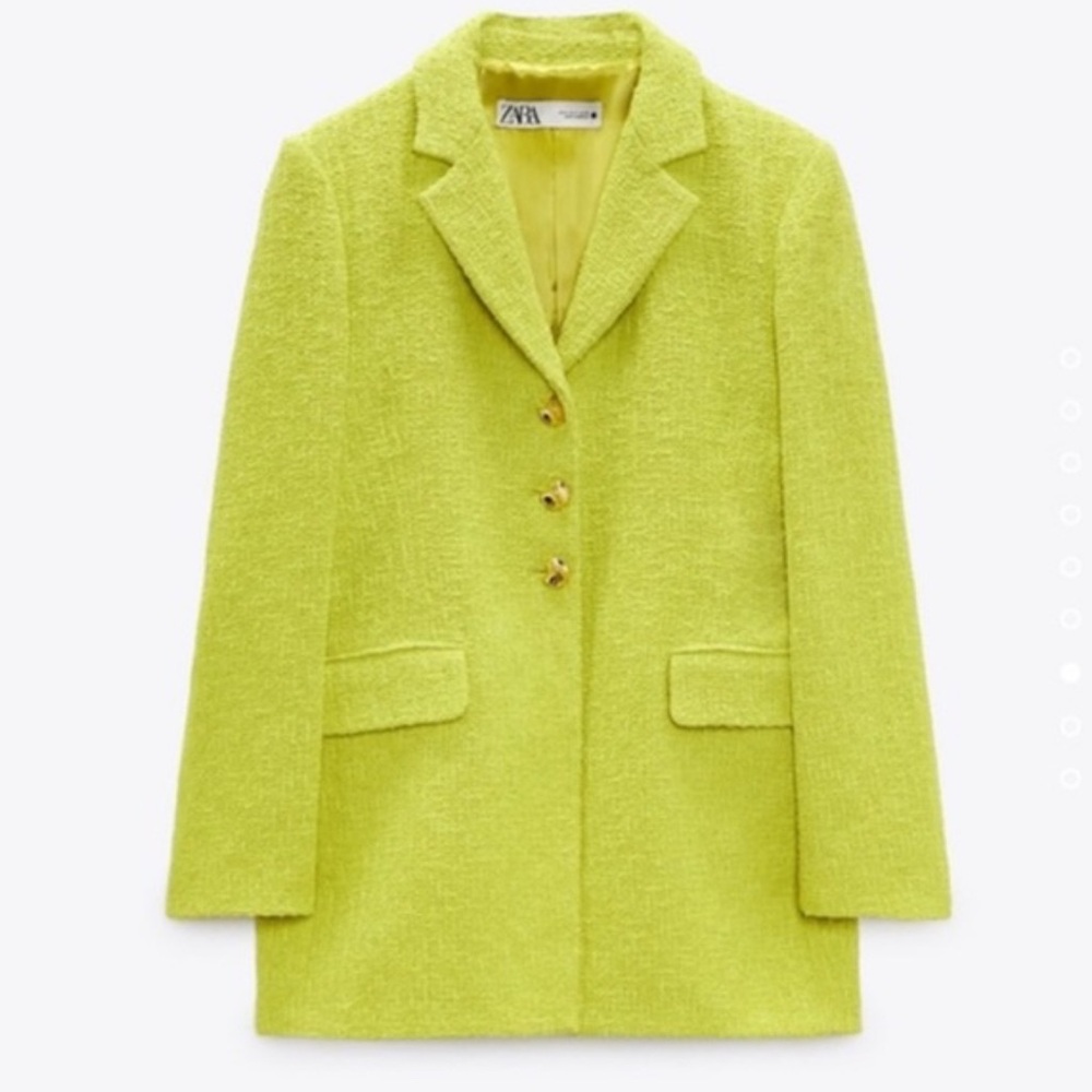 Zara Textured Weave Lime Green
Blazer
